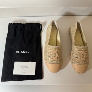 Chanel Tweed Espadrilles - EUC - Size 7.5